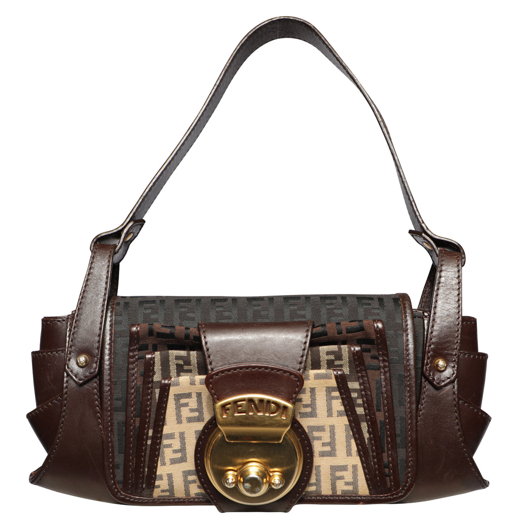 Fendi Buckle Pochette, Zucchino