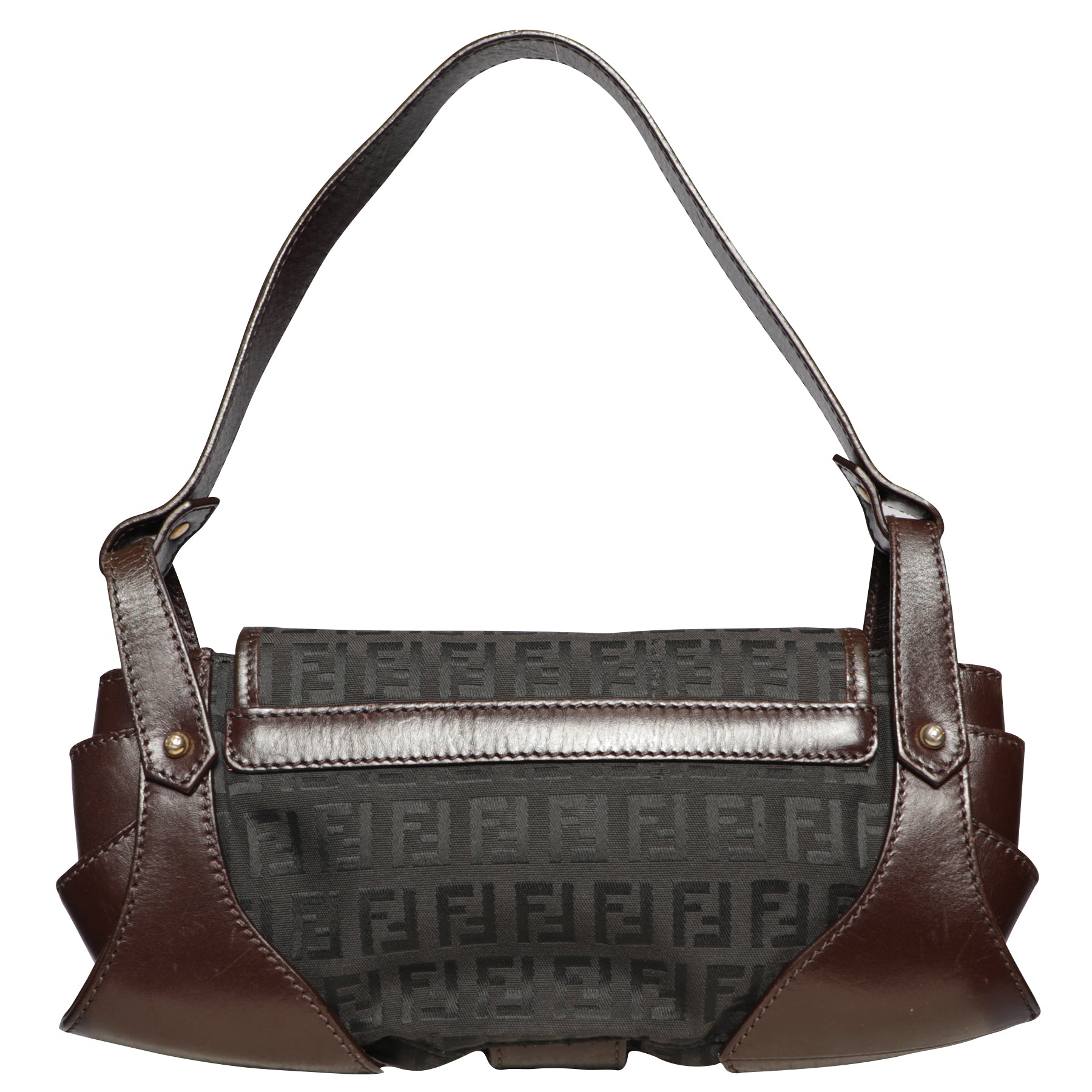 Fendi ff clearance leather shoulder bag