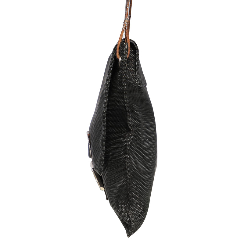 Y2K Fendi Mesh Leather Shoulder Crossbody Messenger Bag