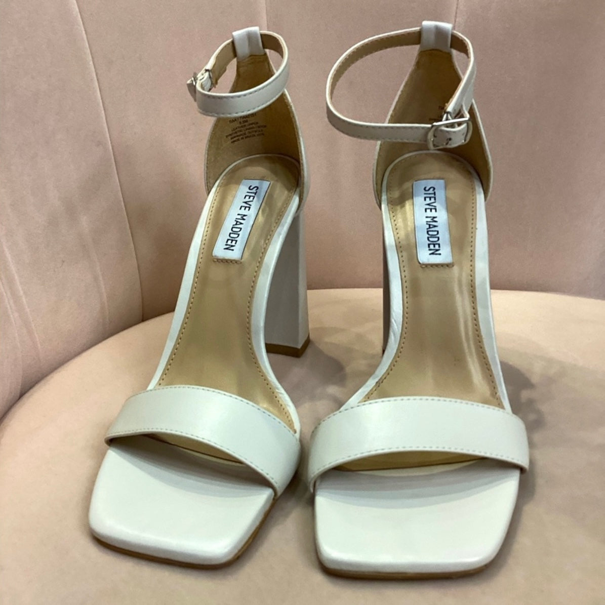 Steve Madden Tia Leather Block Heels