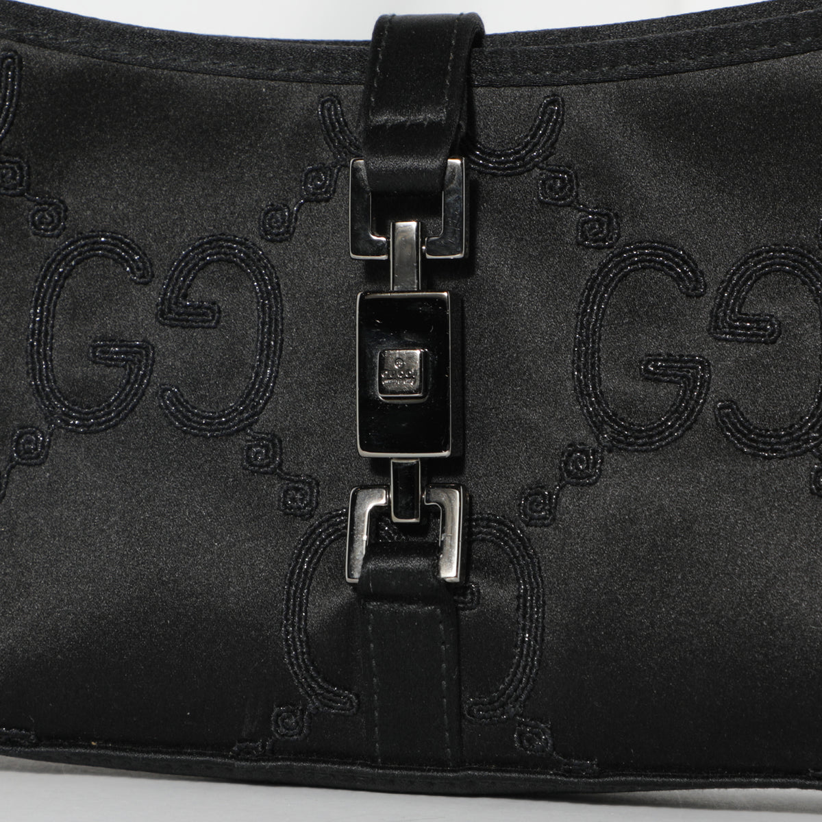 Y2K Rare Gucci Satin Mini Shoulder Pouchette Bag