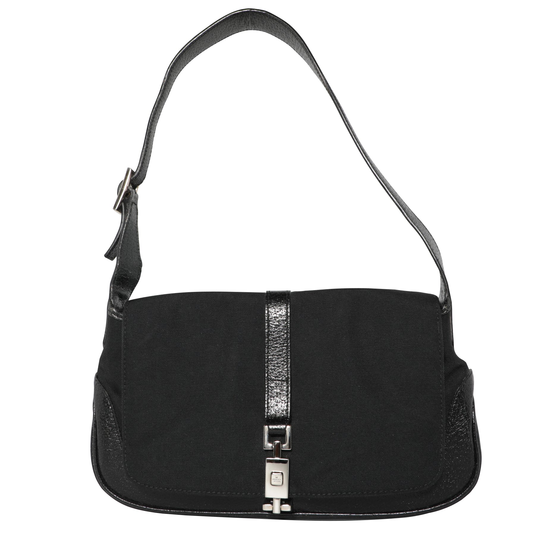 Vintage Y2K Gucci Canvas Jackie Leather Shoulder Bag – Mint