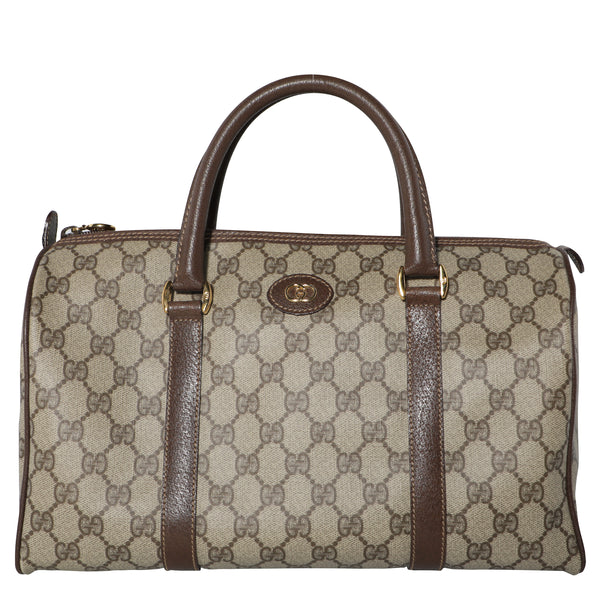 Vintage 80s Gucci Speedy Boston Leather Top Handle Bag