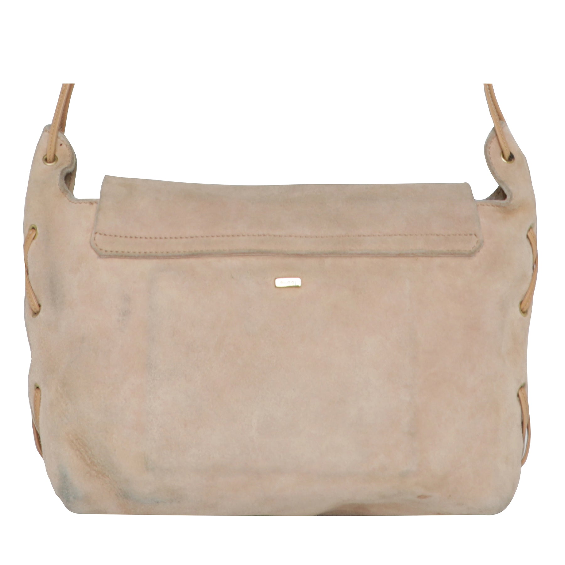 Vintage Y2K Gucci Tom Ford Heart Suede Shoulder Hobo