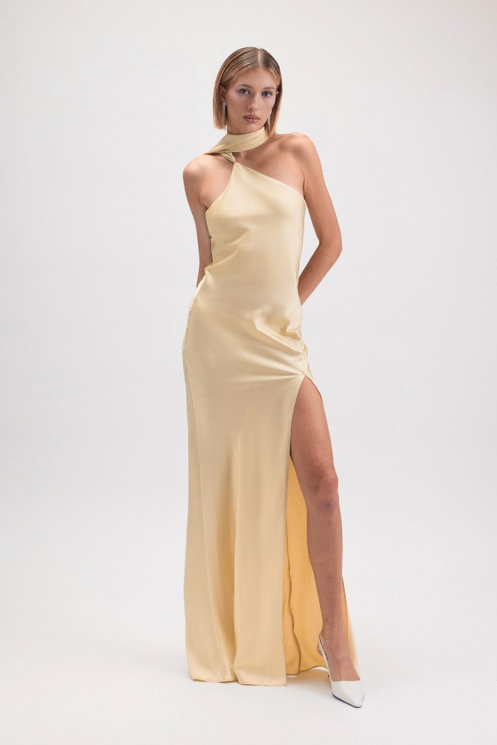 Don't call me Baby Scarf Slip Maxi Dress