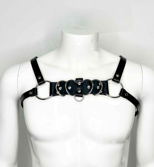 Helios Leather Chest Bulldog Harness