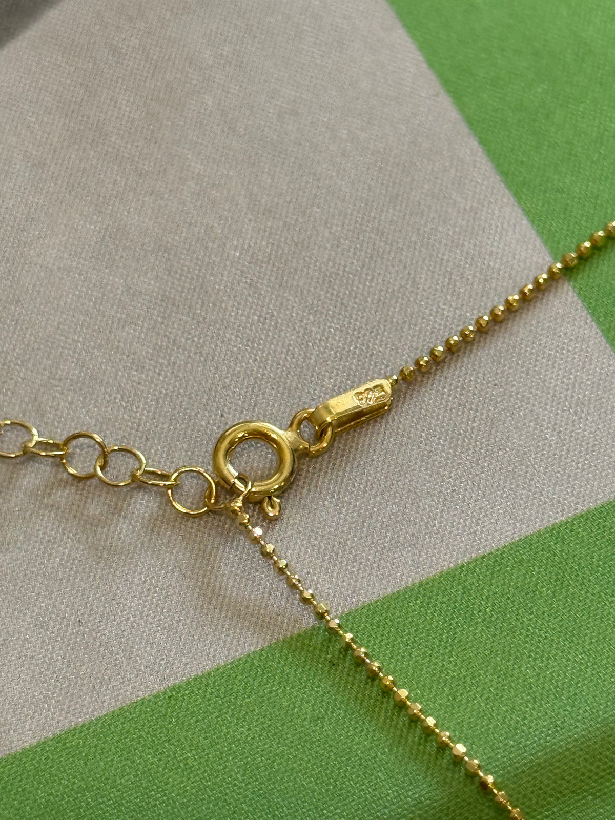 925 Sterling Rainbow Enamel Ball Chain Necklace