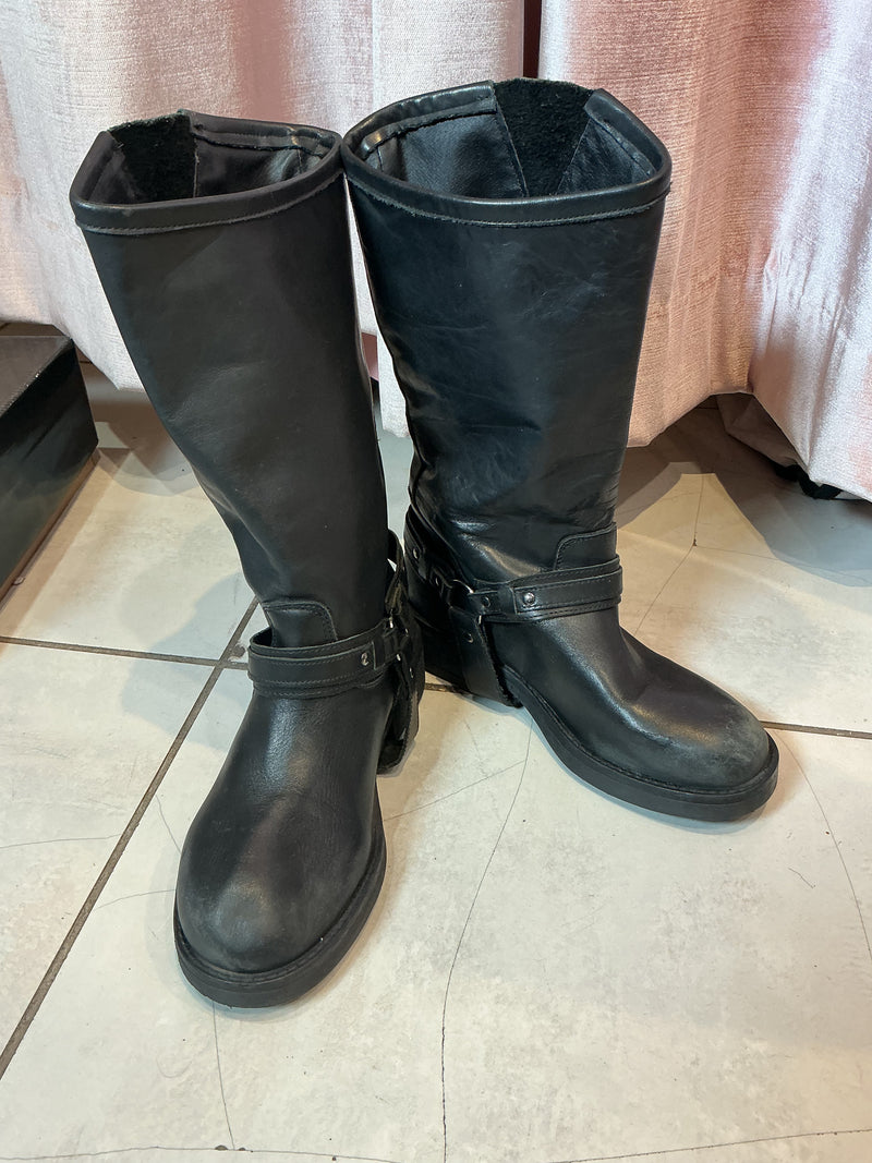 Moto I am Boots Y2k Leather
