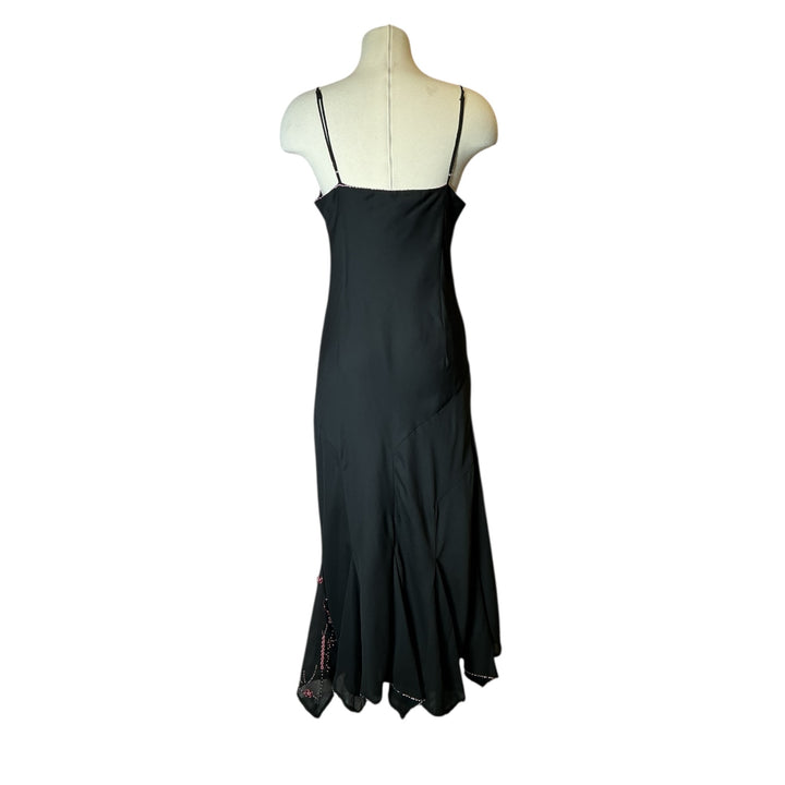 Vintage Y2K Liz Jordan Floral Beaded Sequin Maxi Dress