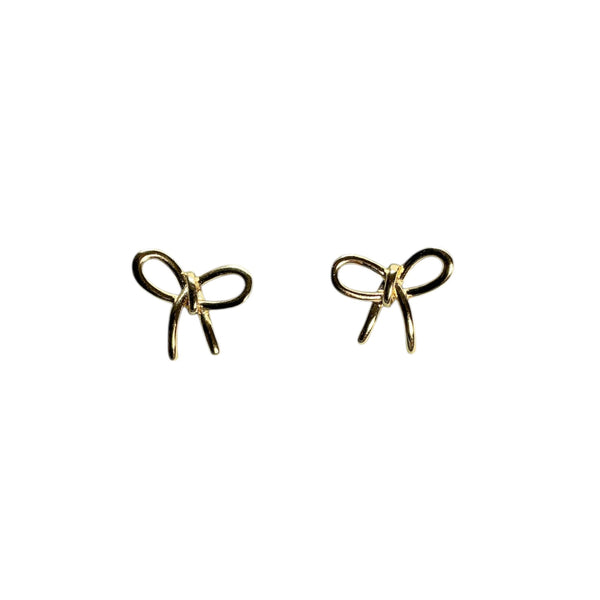 925 Bow Knot Post Stud Earrings