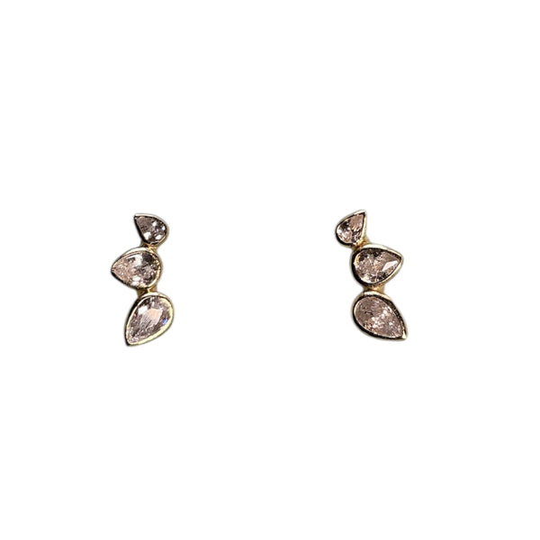 925 Gradient Teardrop Dainty Ear Climber