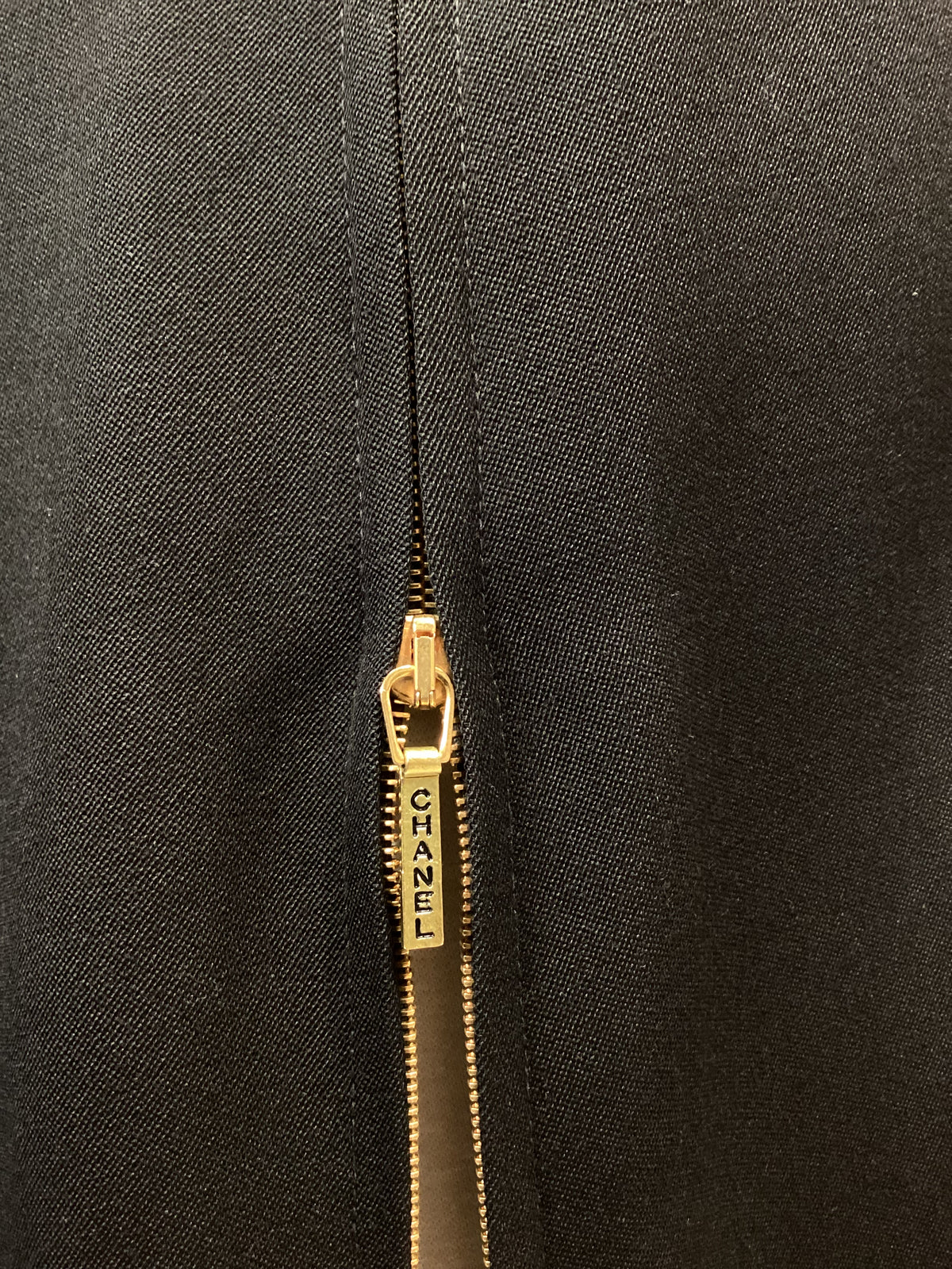Vintage Y2K Chanel Zipper Slit Mini Length Skirt