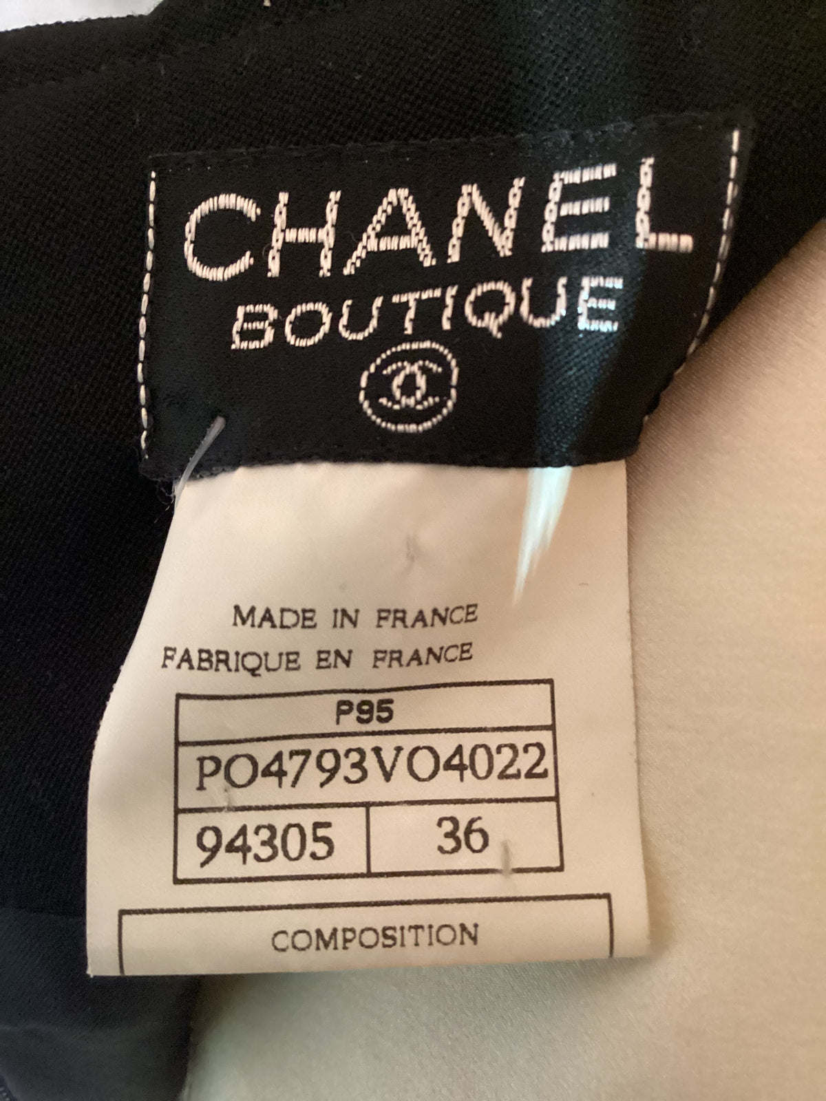 Vintage Y2K Chanel Zipper Slit Mini Length Skirt