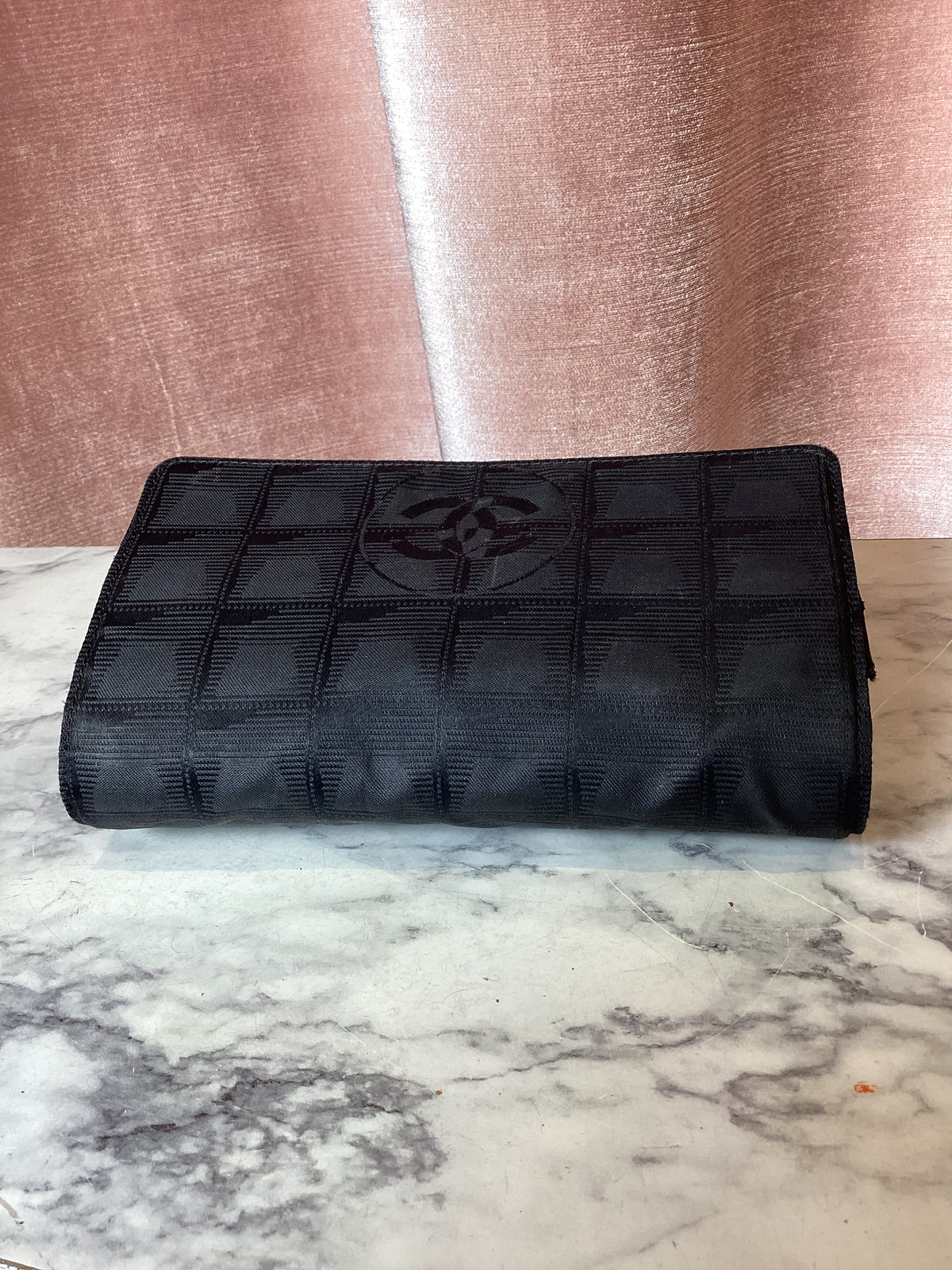 vintage 2000s y2k Chanel Sport Line Nylon Leather Crossbody Strap Bag