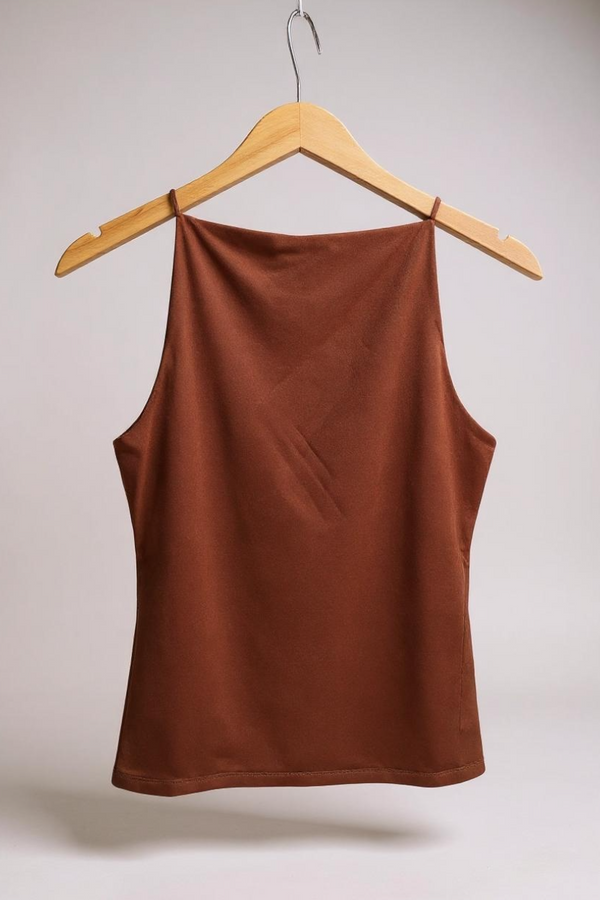 Zoe Square Neck Jersey Y2K Top