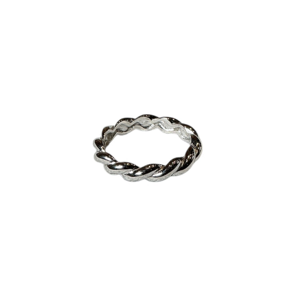 925 Twirl Band Silver Ring