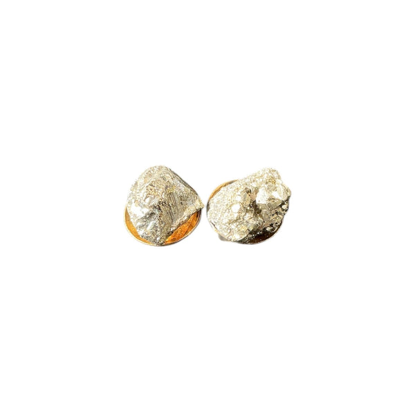 Pyrite Druzzy Stone Earrings