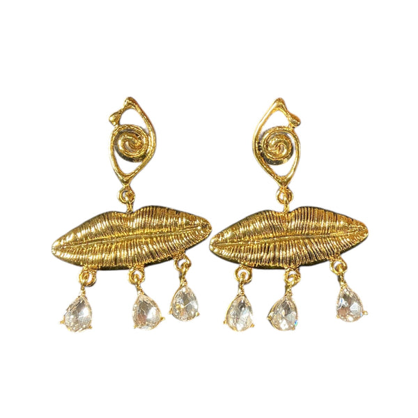 Schiaparelli Surreal Lips Earrings