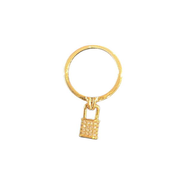 Pave Locket Band Ring