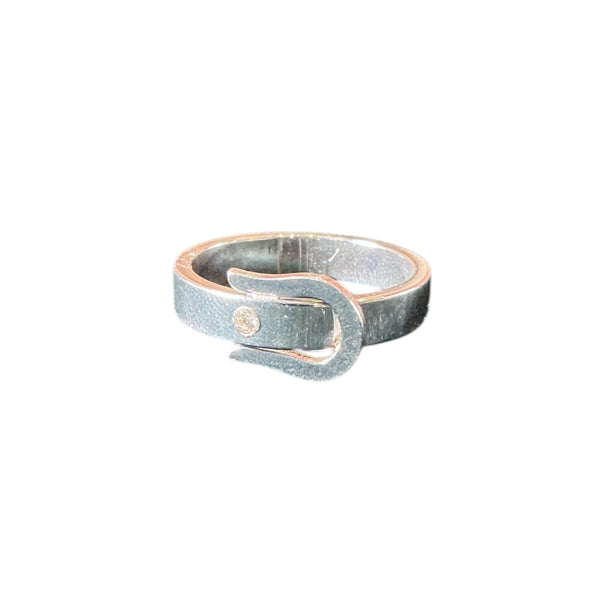 Stainless Steel Belt Band Ring