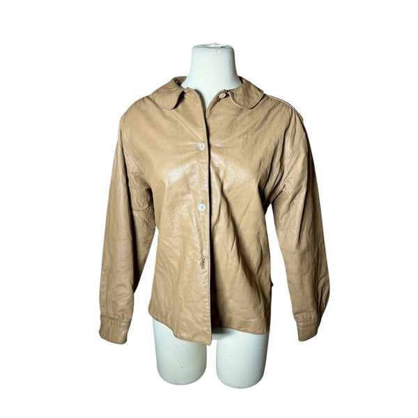 Vintage 1960s Bonnie Cashnin Leather Shirt Jacket