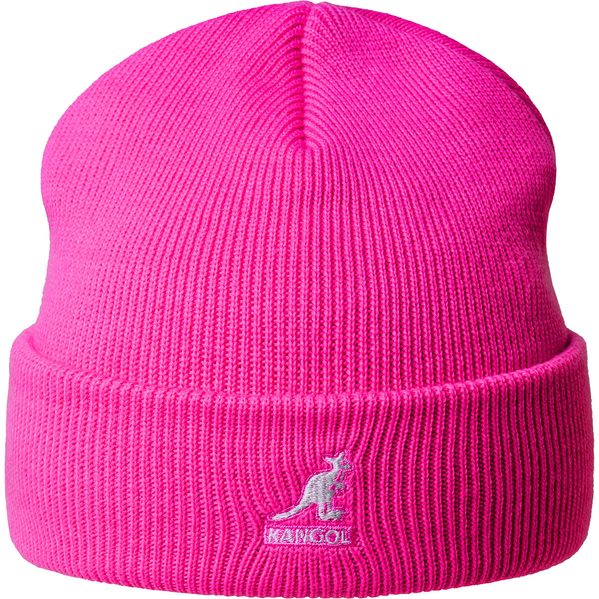 Kangol Cardinal 2-way Beanie Acrylic Cuff Pull On Beanie Hat - Electric Pink