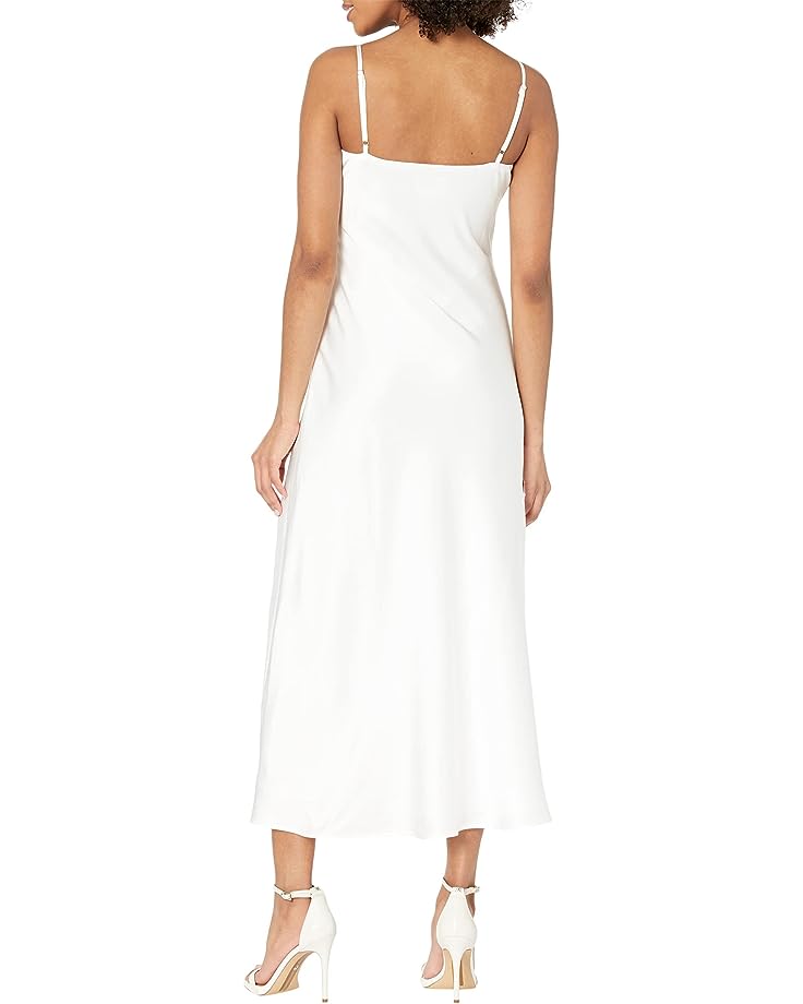 Kimi Satin Feather Trim Slip Dress – Mint Market