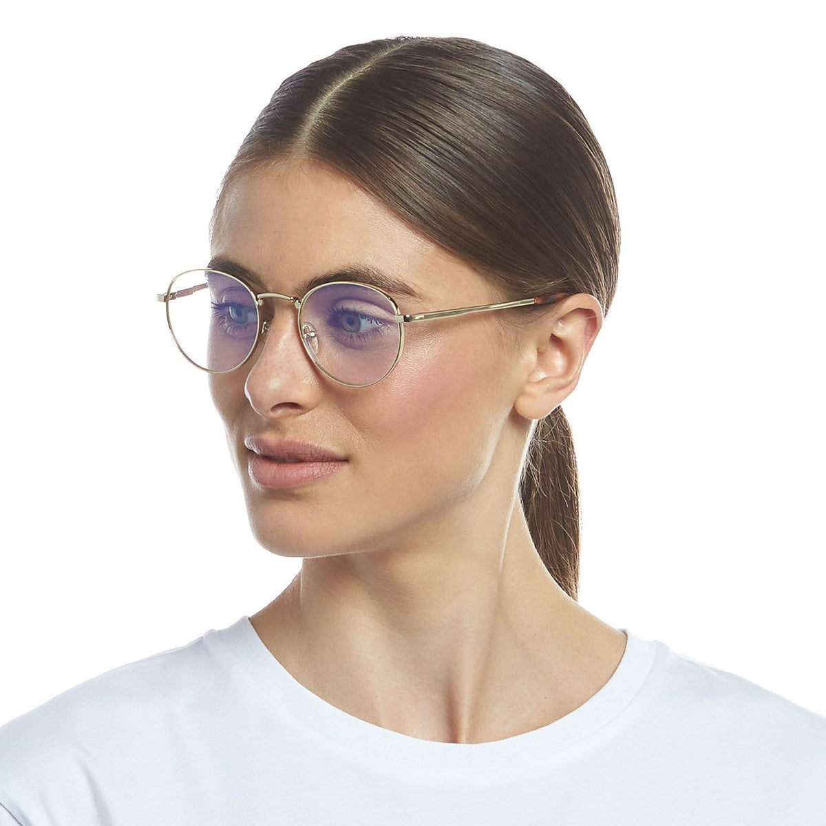 Lost Legacy Blue Light Unisex Gold Frame Glasses