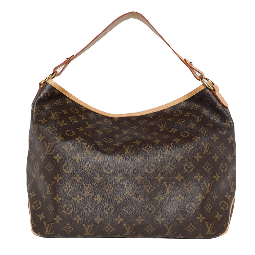 Louis Vuitton Delightful MM Monogram Shoulder Hobo Tote Leather Bag