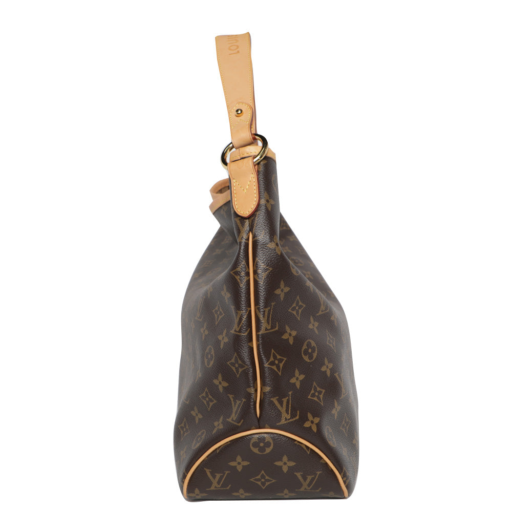 Louis Vuitton Delightful MM Monogram Shoulder Hobo Tote Leather Bag