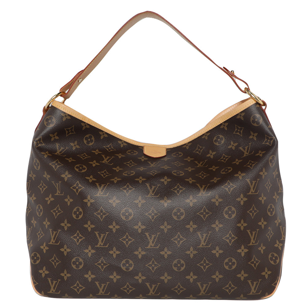 Louis Vuitton Delightful MM Monogram Shoulder Hobo Tote Leather Bag