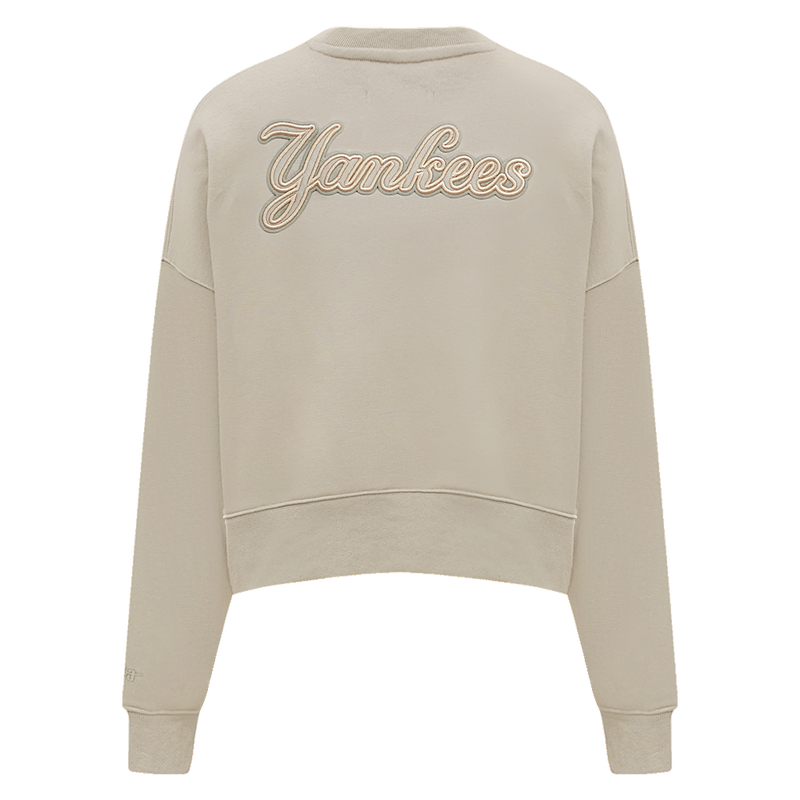 Pro Max Yankees Crop Sweatshirt Sweater - Taupe