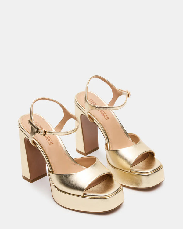 Steve Madden - Liandra Platform Block Heel - Champagne