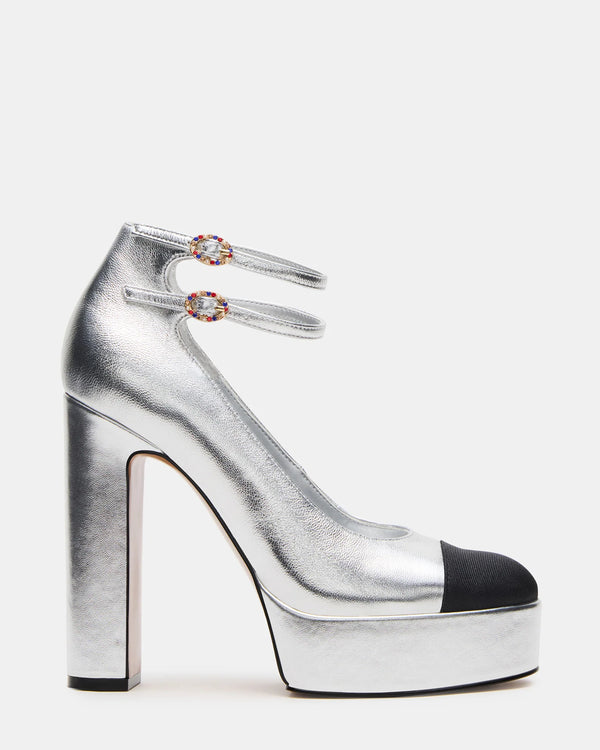 Peyton Genuine Leather Cap Toe Platform Hi Heels