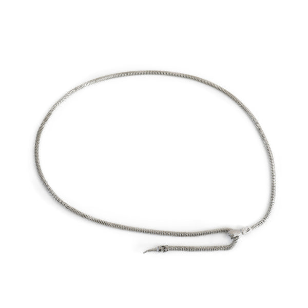 Snake Mesh Chain Belt - Silver