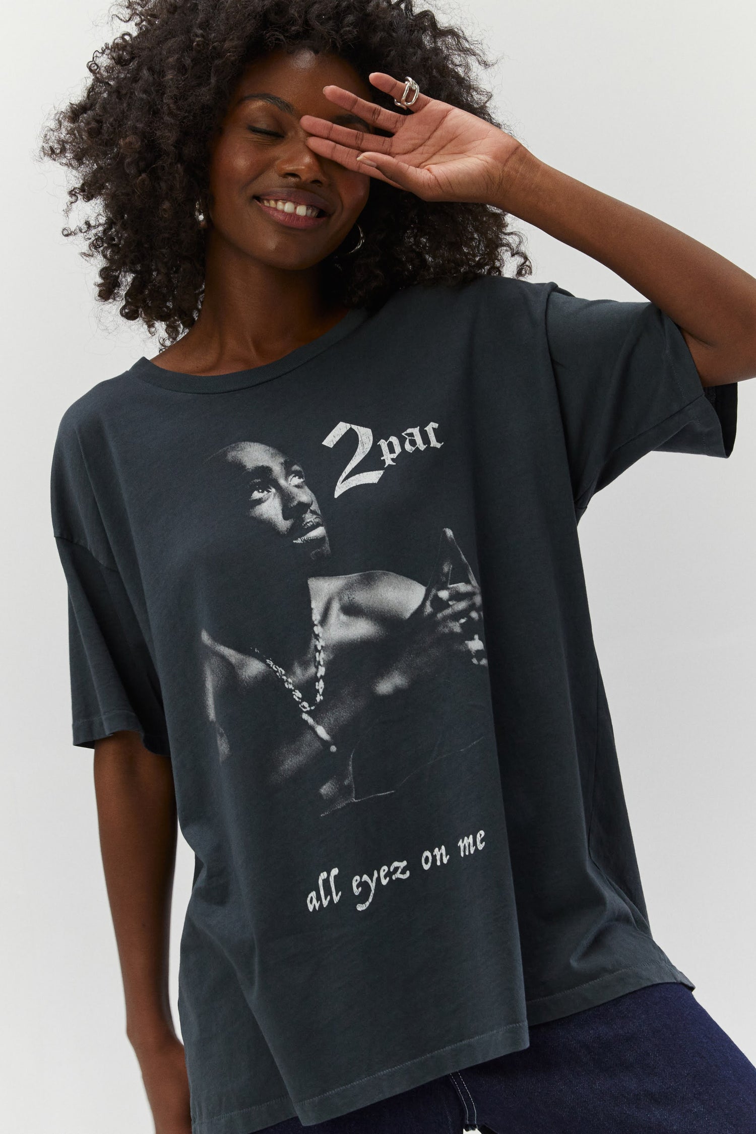 Daydreamer Tupac All Eyez On Me Oversize Unisex Tee Mint Market