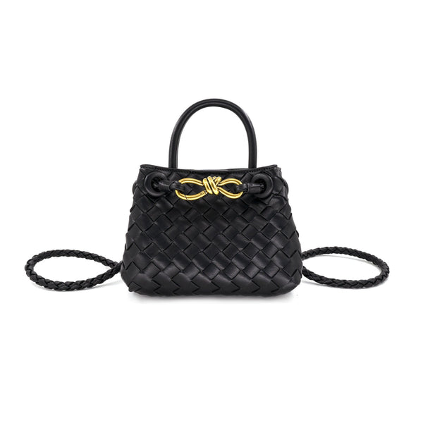 Andiamo intrecciato Woven Vegan Leather Mini Bag