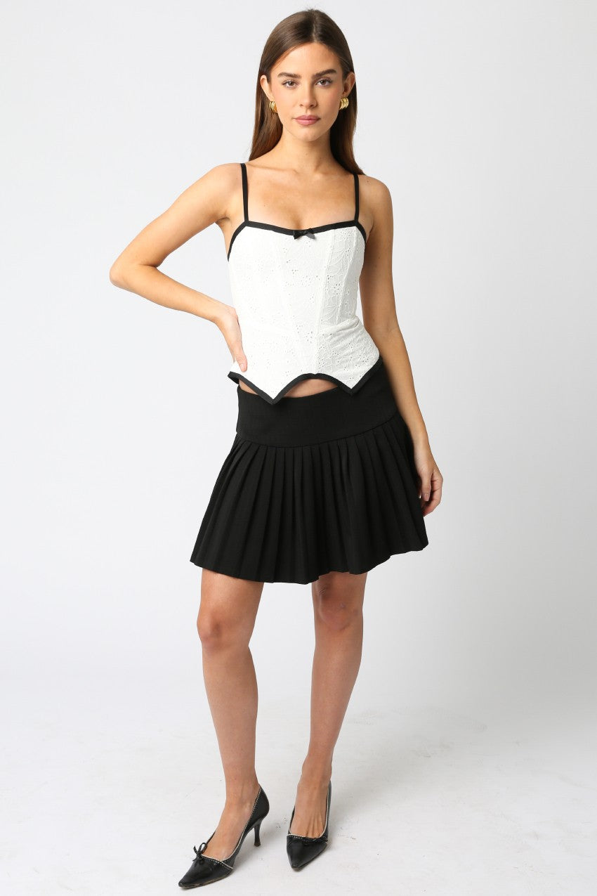 Tara Corset Bow Detail Tank Top