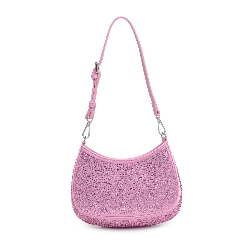 Fantasia Rhinestone Shoulder Bag - Pink