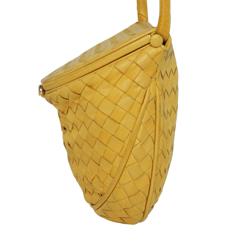Bottega Veneta Intrecciato Leather Crossbody Saddle Bag