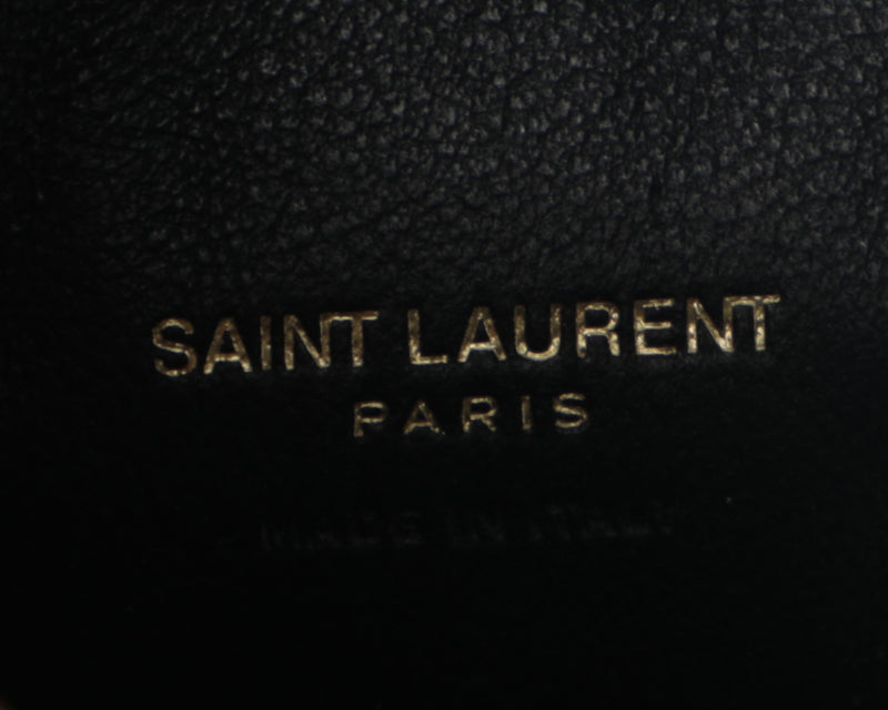 Yves Saint Laurent Snakeskin Leather Heart Mini Bag Belt