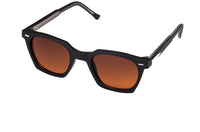 BC2 - Acetate Classic Wayfarer Sunglasses -Matte Black/Bright Brown