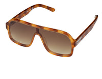 Cut Fifty Five Aviator Cellulose Acetate Sunglasses -Honey/Brown Gradient