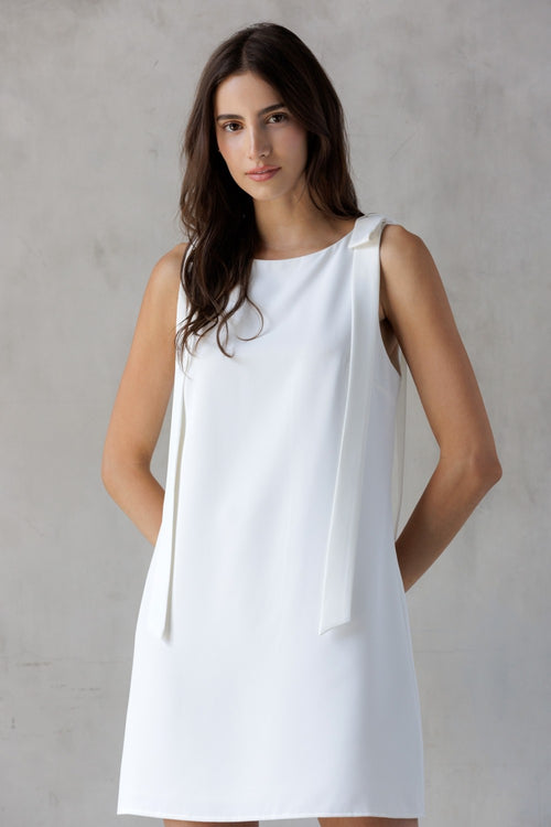 Jackie O Bow a Line Shift Mini dress