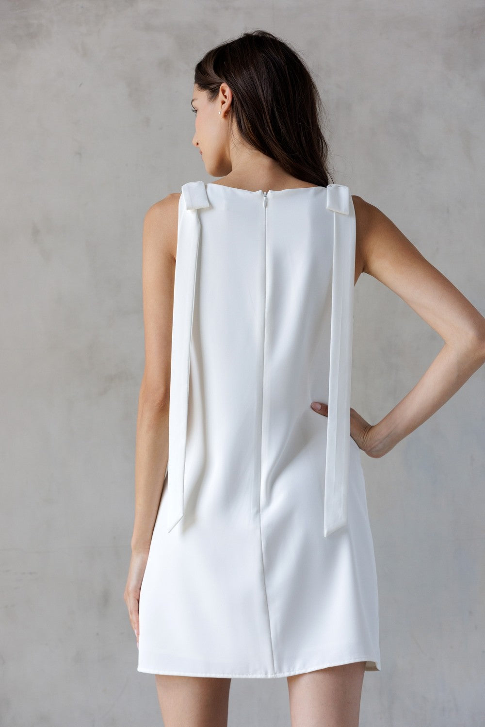 Jackie O Bow a Line Shift Mini dress