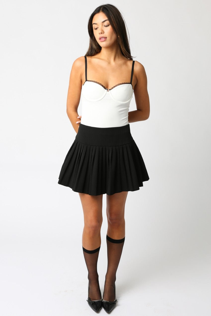 Dinah Lace Trim Bodysuit
