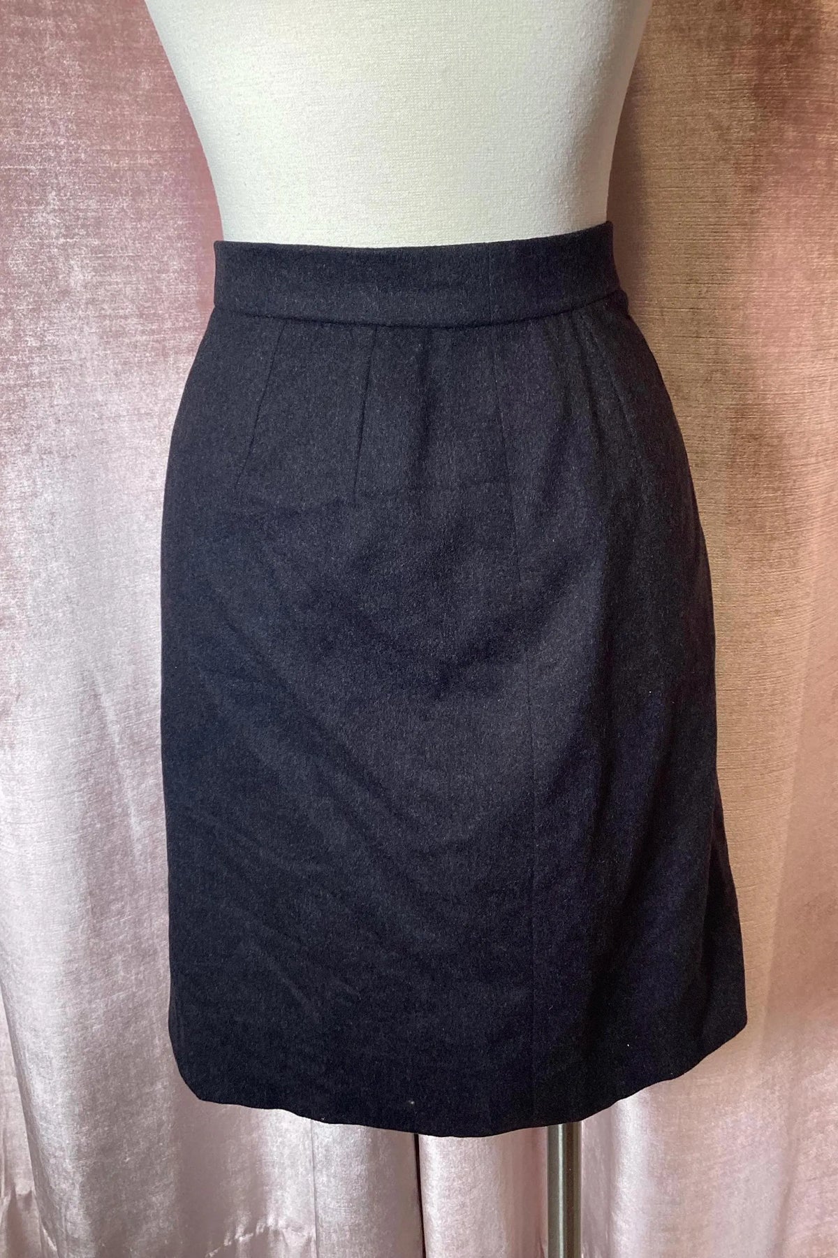 Vintage 1980’s Hermes wool high waisted pencil skirt