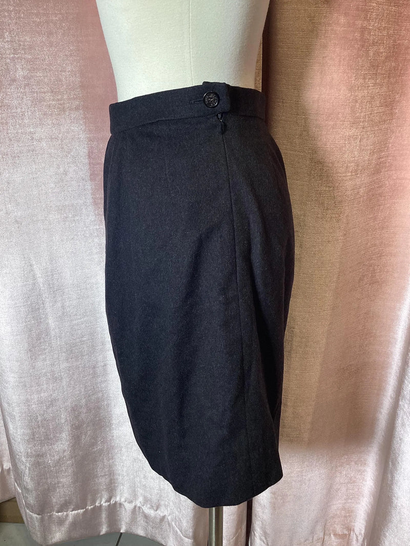 Vintage 1980’s Hermes wool high waisted pencil skirt