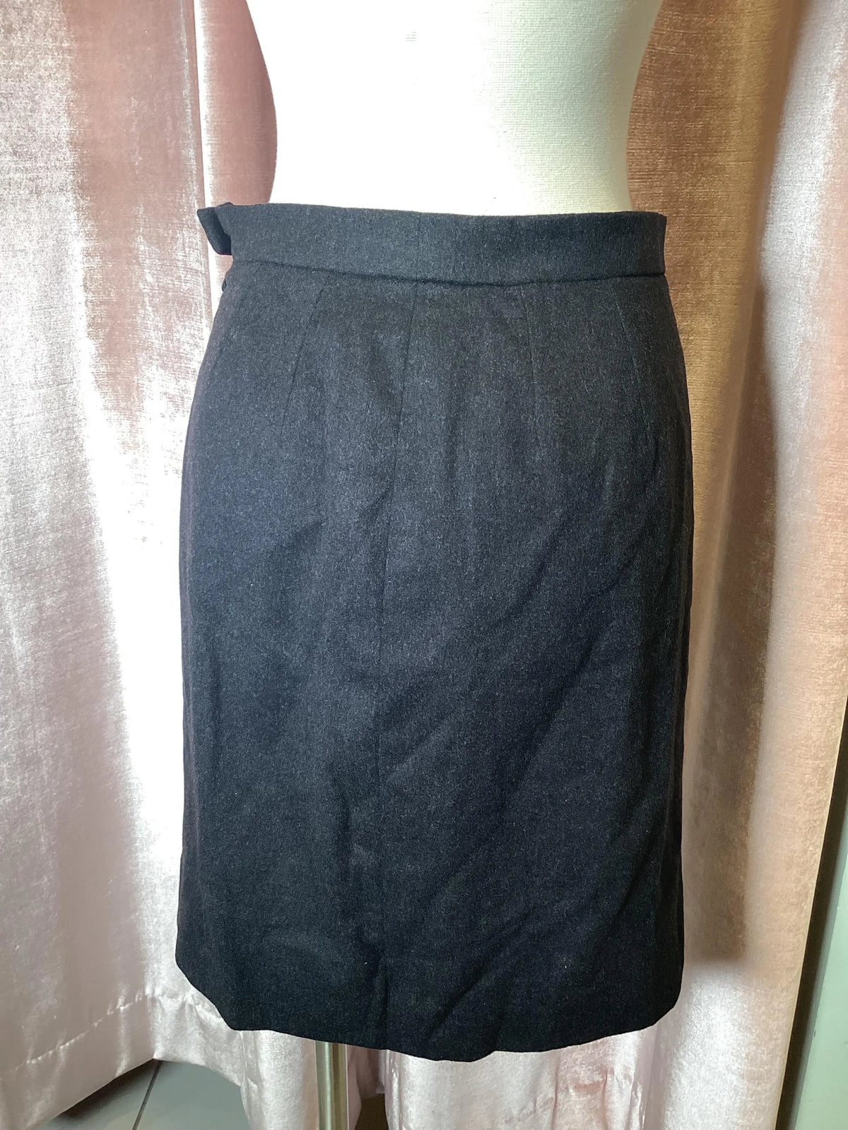 Vintage 1980’s Hermes wool high waisted pencil skirt