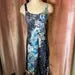 Vintage Y2K Komarov Bohemian Floral Print Handkerchief Midi Dress